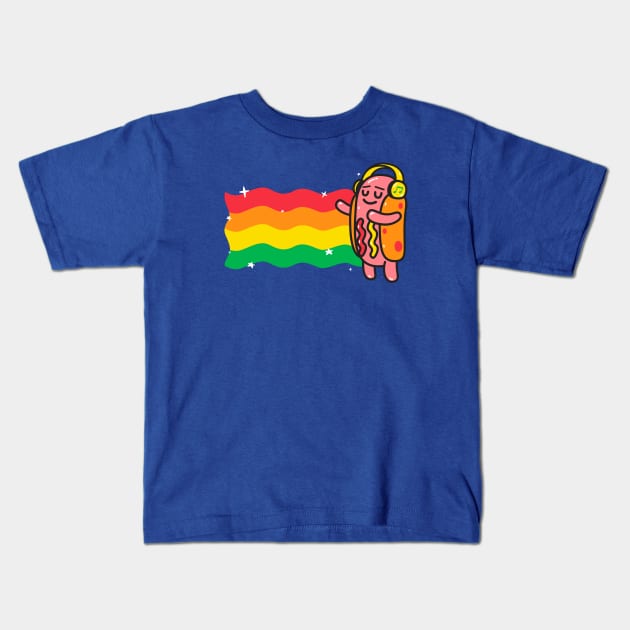 Nyan-Dog Kids T-Shirt by krisren28